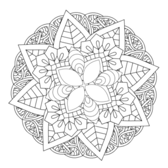 25 Fun Mandala Circles Coloring Book - Picture 7 of 13